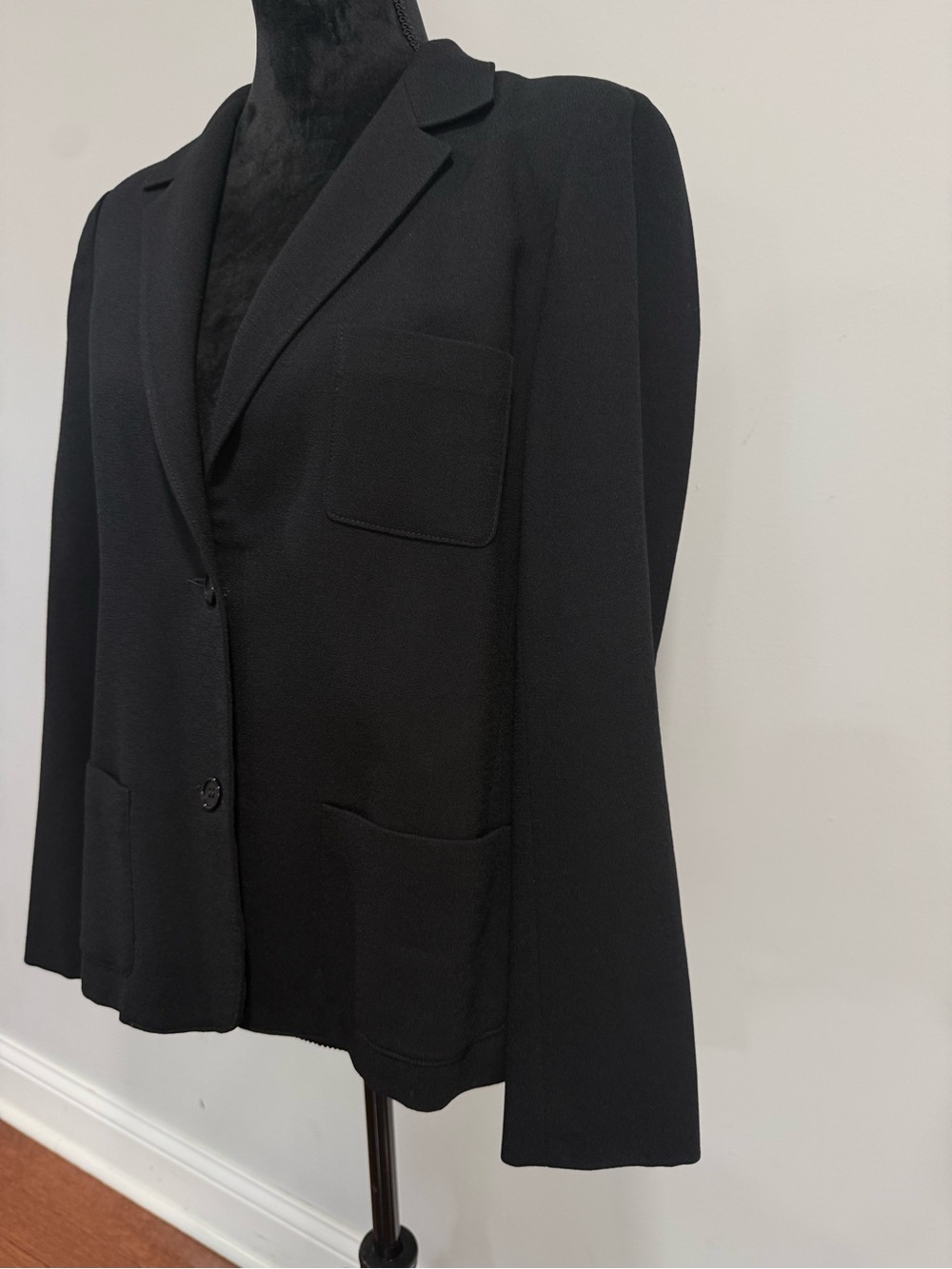 Vintage Chester Weinberg Tailored Black Women's Blazer Jacket - Picture 3 of 10
